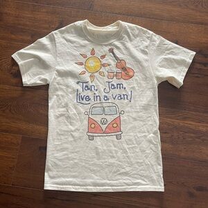 Cream “Tan, Jam, Live in a Van” Women’s Tee - fits true to size (women’s M)